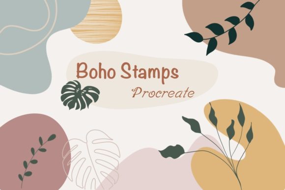 Accelerating Creative Workflows with the 50 Boho Procreate Brush Stamps Collection