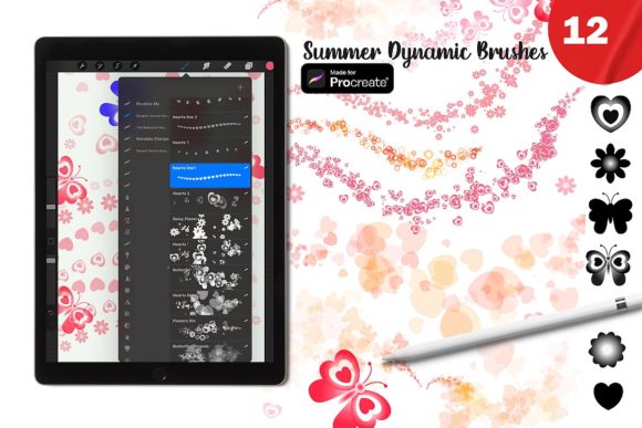 Elevating Digital Design Workflows with the Procreate Brush Summer Butterfly Set