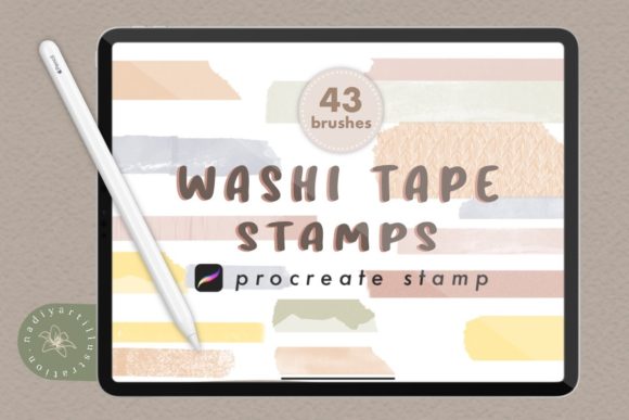 Enhancing Digital Art with Washi Tape Procreate Stamp Brushes
