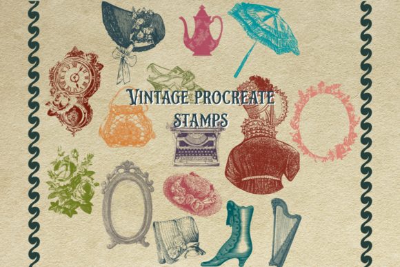 Evaluating the 15 Vintage Procreate Brush Stamps for Digital Art Workflows