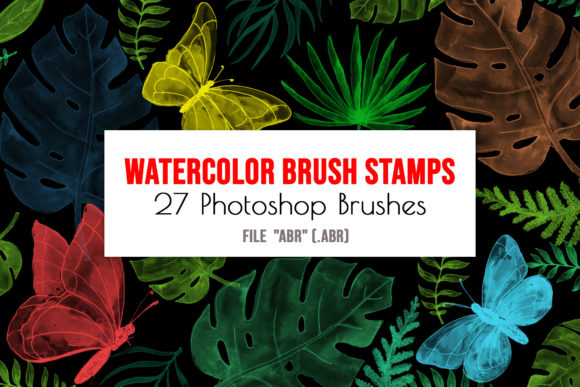 Evaluating the Creative Potential of Tropical Floral Watercolor Brush Stamps