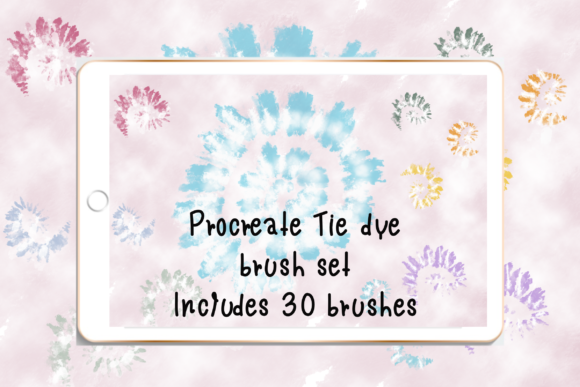 Exploring the Procreate Tie-dye Brush Set for Digital Textile Design