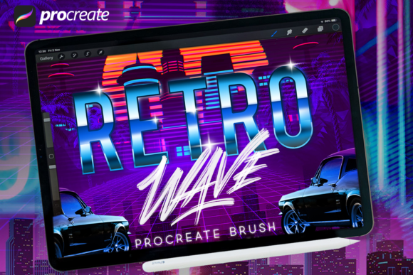 Mastering the 80s Aesthetic: A Comprehensive Guide to the Retro Wave Brush Pack for Procreate