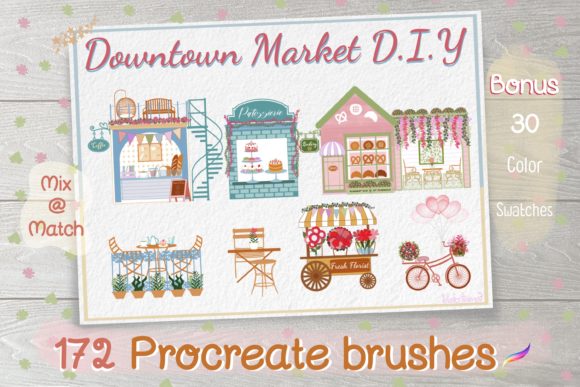 Revolutionizing Digital Commerce Design with the Procreate Brush Downtown Market DIY Collection