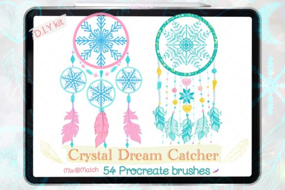 Strategic Design with the Procreate Brush Crystal Dream Catcher Collection