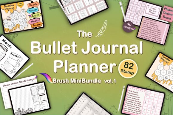 Streamline Your Digital Planning with MiniBundle Planner Brush Stamp Procreate