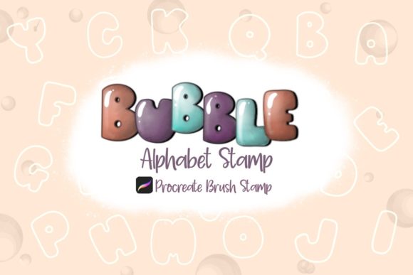 Streamlining Digital Design with the Procreate Brush Stamp Bubble Alphabet