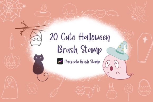 Unleash Your Spooky Side with Cute Halloween Procreate Brush Stamps