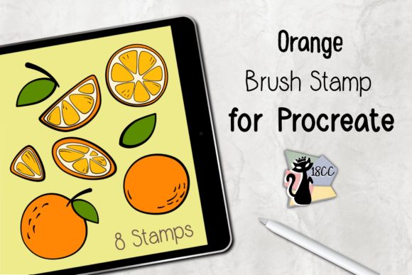 Unlock Faster Digital Art Workflows with the Orange Procreate Brush Stamp