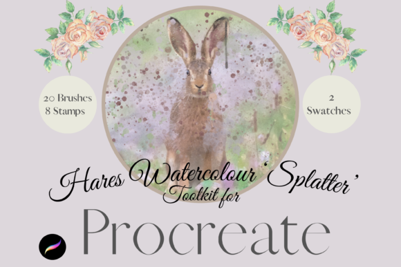 Unlocking Artistic Potential with Watercolour Splatter Hares Procreate Brushes