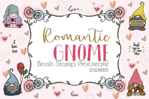 Unlocking Creative Potential with the 51 Valentines Gnome Procreate Brush Stamp Collection