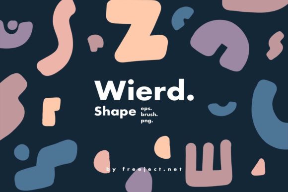 Weird Shape Brush & Vector PNG: Unusual Design Ornaments
